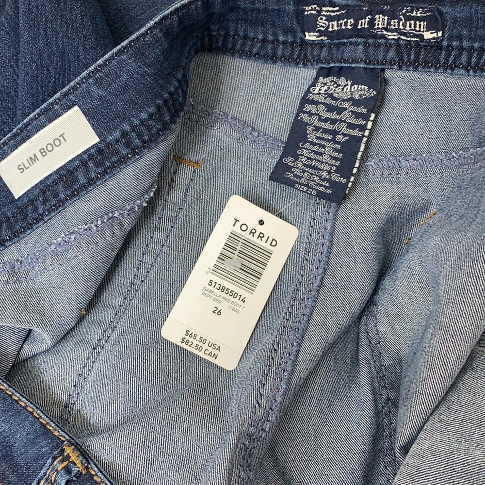 NWT Torrid Isabella Medium Slim Boot Jeans - Picture 13 of 13